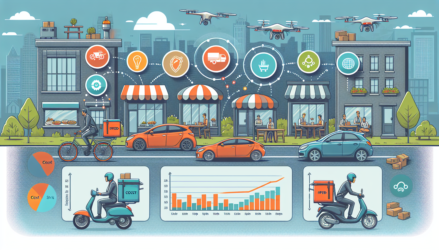 Выбор оптимальной модели доставки готовой еды для бизнеса: сравнение решений